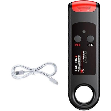 Localisateur visuel de défauts à fibre optique à lumière rouge 100 mWrechargeabletype Ccompatible avec les connecteurs FCSC et ST (1/5)