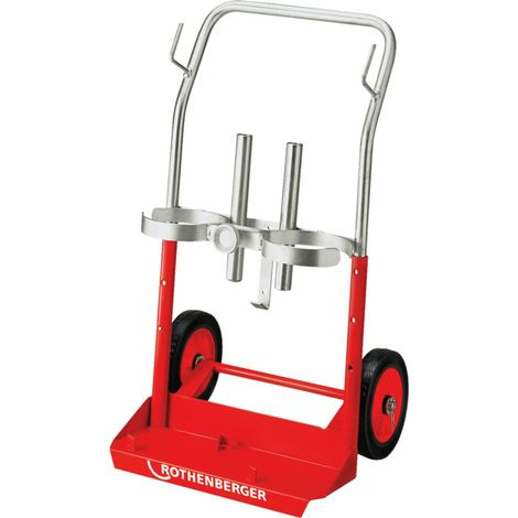 Transportwagen für 5l/10l Acetylen/O2-Flaschen Trag-/fahrbar (1/2)
