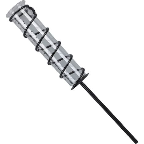 Spiralregenmesser mit transparenter Skala, ideal für Garten, Rasen und Hof. 12 Skaleneinteilungen. (1/5)