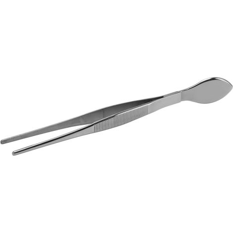 Pince à bonsaï en acier inoxydable, extrémités droites crantées, spatule pour desserrer le sol des plantes en pot (1/5)