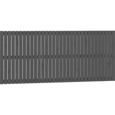 Testiera per dormire accessorio per camera da letto mobile da parete stile pallet 204 x 3 x 90 cm in legno massello grigio TDL0202629