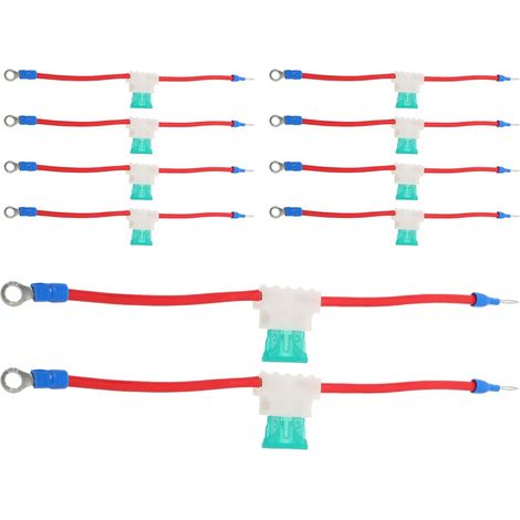 Lot de 10 Porte-fusibles 30a en Cuivre Zingué et Plastique pour Scooter et Moto avec Conduction Stable et Structure Compacte (1/5)