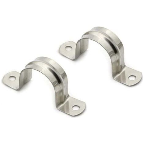 Collier Fixation Tube 25mm -  25mm Collier de Serrage, 25 PCS Acier Inoxydable U-Tube Pince Anneau De Connexion Tuyau Pince Carte Carte D'équitation Selle Carte Tuyau Attache (1/5)