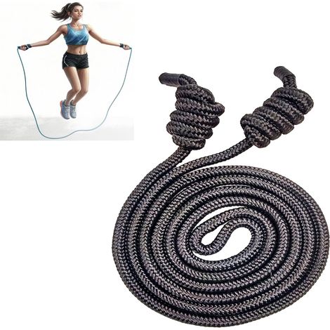 Exercise Rope, Skipping Rope for Home, Double Weaving, Adjustable Skipping Rope for Gym, Cardio at Home (1/5)