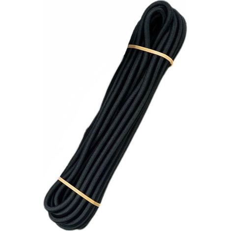 Corde Élastique 10mm, Sandow Noir 10m, Corde Tendeur
