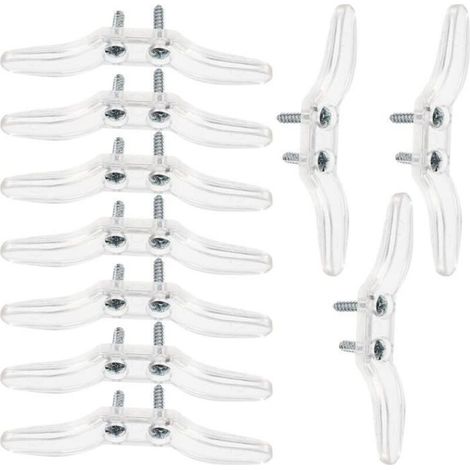10 clips de sécurité pour corde aveugle Clips de corde aveugle en plastique transparent Clips de corde de sécurité pour enfants (1/4)