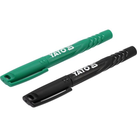 Technische Marker Set, 2 Stück – Schwarz & Grün