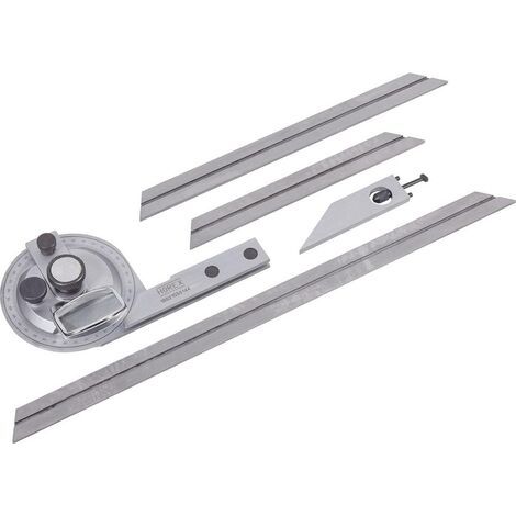 Horex 2410522 Set de rapporteurs d'angle jeu de 5 180 ° (1/2)