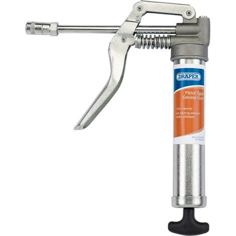 Draper 130cc Pistol-Type Grease Gun (Model 47810) for Efficient Lubrication (1/5)