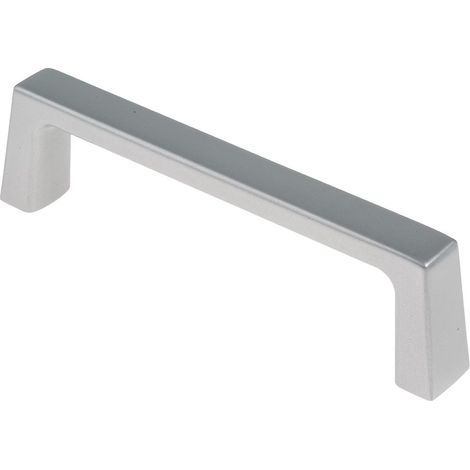 Rs Pro – Poignée de porte d'intérieur en aluminium – Entraxe 130mm – Fixations invisibles – Dimensions 148mm x 40mm x 19mm – Lot de 2