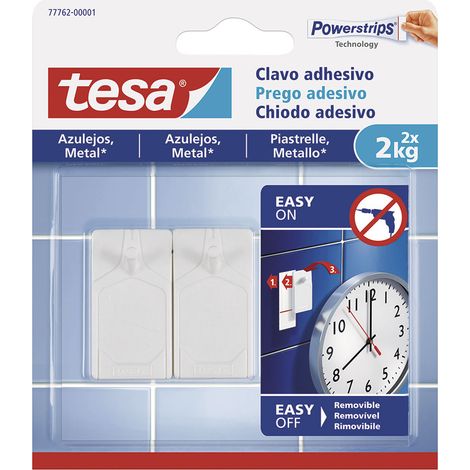 BL. 2 CLAVO ADH. TESA 2KG AZULEJOS+METAL