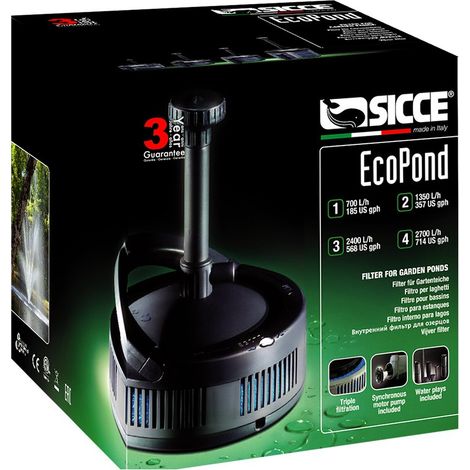 Sicce filtro e pompa laghetto ecopond 2 con giochi da 1350 litri ora (1/5)