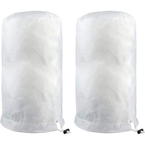 Wintering veil, Pack of 2 frost protection covers for plants with zipper 140 x 200 cm - Warm blanket to protect fruit trees and plants Wintering veil