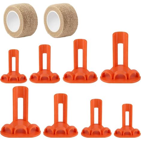 Férula correctora para patas de pollo, juego de 8 soportes ajustables para patas de aves (con vendaje autoadhesivo) – Adecuado para todas las etapas de crecimiento. (1/5)