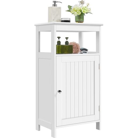 Homevive Armario Baño Columna Mueble Auxiliar para Baño Organizador de 4 Niveles para Salon,45x30x83.5cm (1/5)