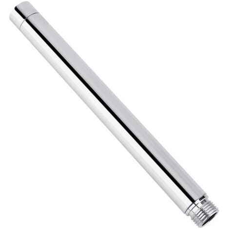 Rallonge de douche inox 201 chromé argent G1/2 22,5cm extension robuste anti-rouille pour pommeau standard installation facile salle de bain moderne élégante durable (1/5)