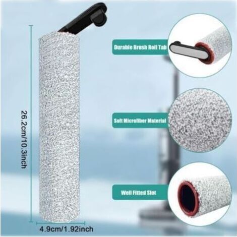 Accessoires pour aspirateurs Dreame H12 Pro / H12 Dual : pièces de rechange pour aspirateurs eau et poussière, 2 brosses rotatives + 2 filtres HEPA + 1 brosse (1/4)