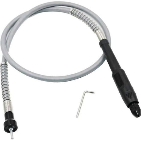 1 Axe Flexible Multifonctionnel, Mandrin Sans Clé 0.3-3.2mm, Acier Carbone, Pour Perceuse Rotative (1/5)