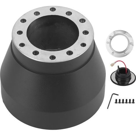 Moyeux Adaptateur Kit Boss Volant Aluminium Alliage Antirouille Noir Compatible E30 Tous Véhicules