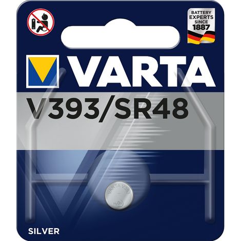 Micro Pile Bottone Varta Silver Sr48 - V393 1,55V (confezione da 1 unità) ø7,9x5,4mm