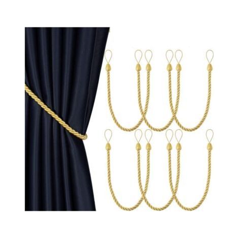 Set of 6 hand-woven curtain tiebacks (1/5)