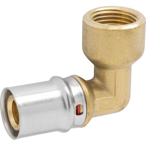 RACCORDO CURVO FEMMINA A PRESSARE PER TUBO MULTISTRATO MODELLO AP152 - 1 Ø26X3 - APE