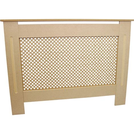 MonsterShop - Copritermosifone Copricalorifero per Nascondere Termosifoni e Caloriferi in MDF Copritermosifone Personalizzabile Finitura Naturale Pronto da Pitturare 1115mm (1/5)