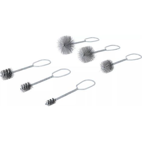 Jeu de Brosses de Nettoyage des Trous 6 pcs - Nylon Résistant - Nettoyage Précis et Efficace - D-Work (1/5)