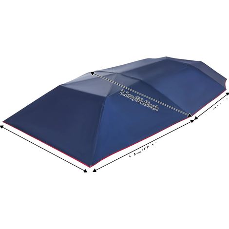 Tente de protection solaire pour voiture, installation facile, matériaux durables, Bleu Marine (1/2)