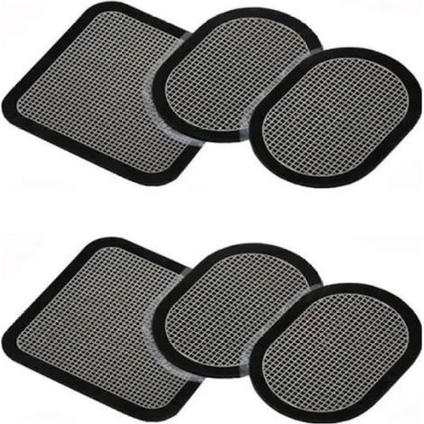 6 Gürtelelektroden, kompatibel mit Abs Serie 2, Ersatzelektroden-Set für Slendertone Gürtel, Bodybuilding, QIEDOVIEY (1/5)