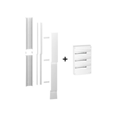 Schneider - Resi9 - kit goulotte 18M - 2 parties + Tableau RESI9 18M - 3R - Ru00e9f. : R9HKT18+R9H18403 (1/3)