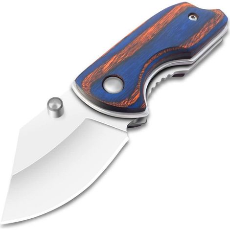 Couteau pliant acier inoxydable couteau à une main couteau de chasse couteau de poche camping couteau d'extérieur