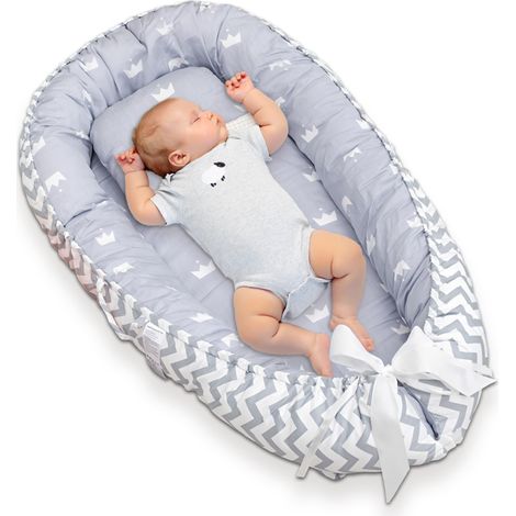 1 lit bébé en coton, portable et démontable, adapté aux nouveau-nés, environnement naturel, usage intérieur (1/5)