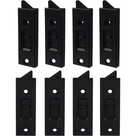 Verrou de sécurité pour fenêtre, modèle coulissant, lot de 8 unités, en plastique, avec ressort.-AquaForge (1/5)