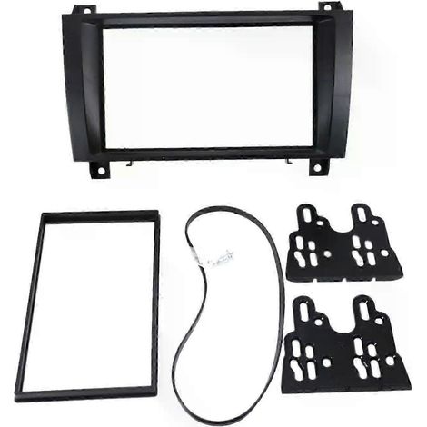 Einbausatz für Autoradio, Radioblende, DVD-Panel, 2-DIN-Rahmen, passend für Mercedes-Benz SLK-Klasse (R171) 2004-2011-JXLGV (1/5)