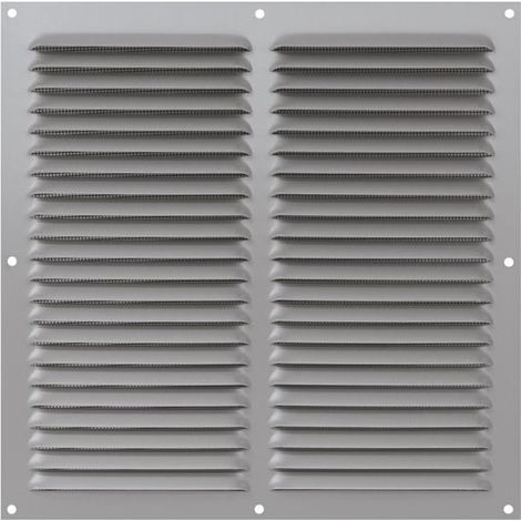 AUTOGYRE - Grille 250 x 250 mm alu anodise avec moustiquaire