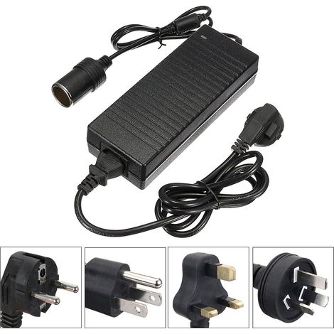 Adaptateur secteur/chargeur compatible avec les prises allume-cigare 12 V 10 A domestiques et automobiles. (1/5)