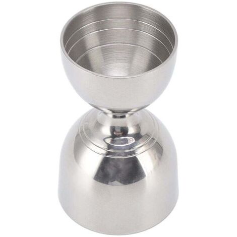 Doseur de Mesure de Cocktail 30/60 ML, doseur pour Barman, doseur de Cocktail en Acier Inoxydable Durable de Haute précision doseur de Mesure à Large Ouverture pour Liqueur(Argent Classique) (1/4)