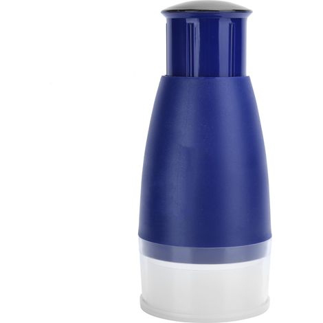 Hachoir manuel à ail et gingembre avec 2 boîtes en plastique bleues (1/5)