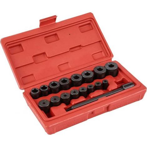 Kit da 17 utensili per allineamento e centraggio frizione auto universali centra