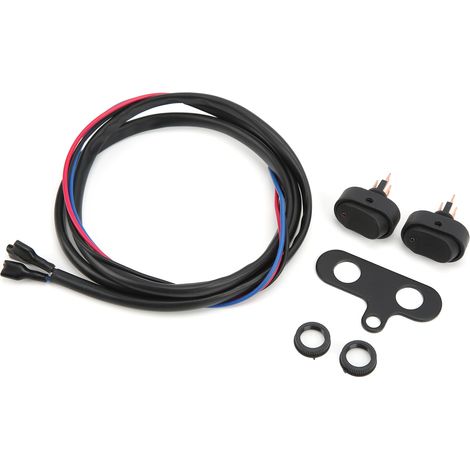 Interrupteur à bascule SPST 3 broches avec LED marche/arrêt, 12 V, 30 A, indicateur rouge, étanche, pour motos, voitures, bateaux et phares antibrouillard. (1/5)