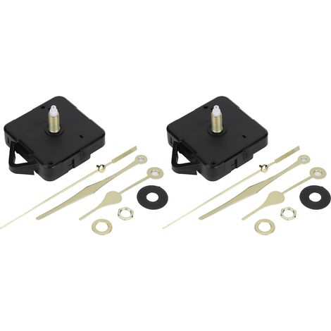 Kit Mouvement Horloge Quartz 2 Pièces Pointeurs Mécanisme Accessoires DIY Réparation Or