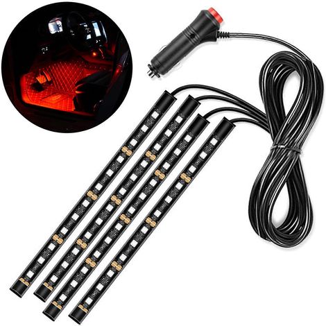 LED-Lichtleisten für Autos mit USB-Anschluss, dekorative Bodenbeleuchtung, Autoteil (1/5)