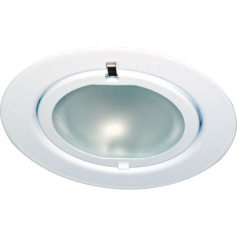 Spot encastrable G4 en métal blanc (1/5)