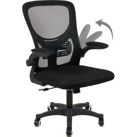 Sedia Da Ufficio Con Supporto Lombare, Sedia Scrivania Ergonomica Braccioli Regolabili Altezza Regolabile Schienale In Rete Traspirante,Oscillante Con Ruote Girevoli Poggiatesta Senza Poggiatesta (1/5)