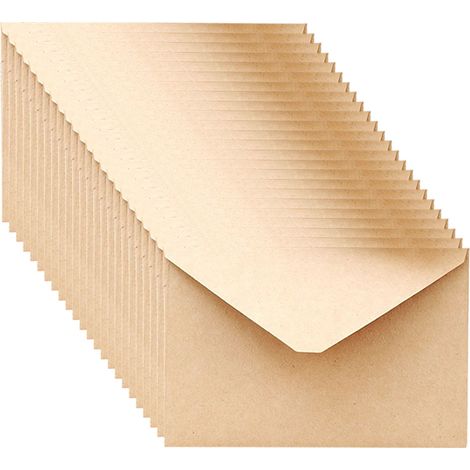 Enveloppe - Kraft - 11 x 15,3 cm - Pour Cartes De Vœux Et Invitations - Lot De 40 (1/5)