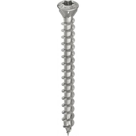 Tornillo especial para suelos HECO-Topix-Plus - Ø3,5x60mm - Cabeza avellanada con nervios avellanados - Rosca total - T10 - Caja de 200 - 61654 (1/3)