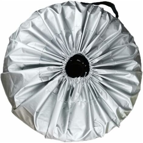 Housse de roue de secours, adaptée aux pneus jusqu'à 25 pouces de diamètre, imperméable et résistante aux UV, pour remorques/véhicules tout-terrain. (1/5)