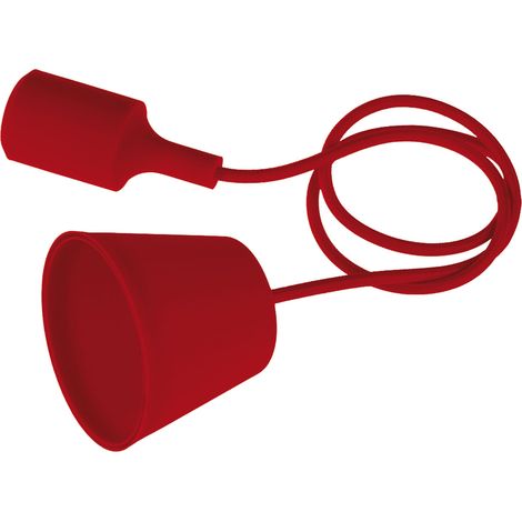 Sospensione da interno in vari colori Fantasy con portalampada E27 Century -  red