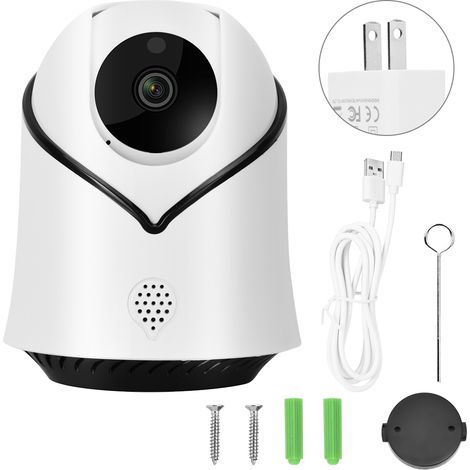 Caméra IP Sans Fil WiFi 1080P, Surveillance Domestique, Bébé Moniteur 110-240V Prise US (1/5)